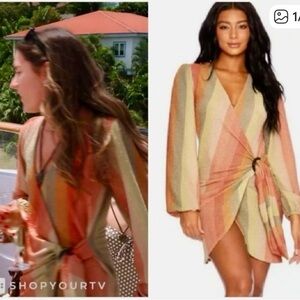 New Beach Riot Dixie Dress Wrap Hawaiian Tropical Multicolor Flora Large